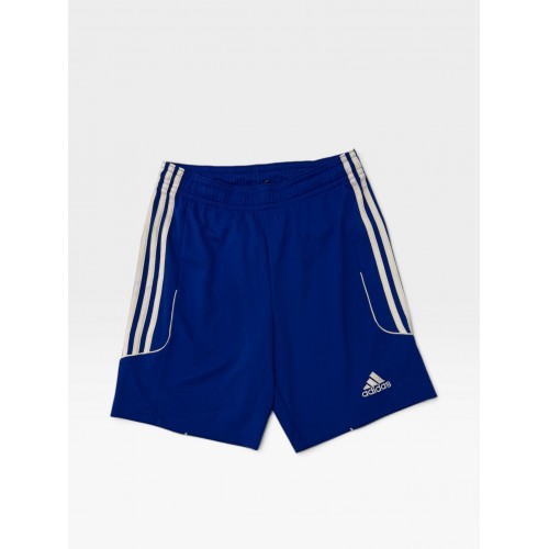 Adidas Climalite Μπλε Αθλητική Βερμούδα με Λευκές Ρίγες
